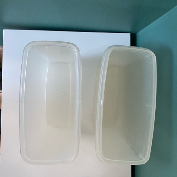 Vintage Tupperware Store-n-Pour, Cereal Keepers Container Lot Of 2 No Lids 469-6 - Picture 11 of 11